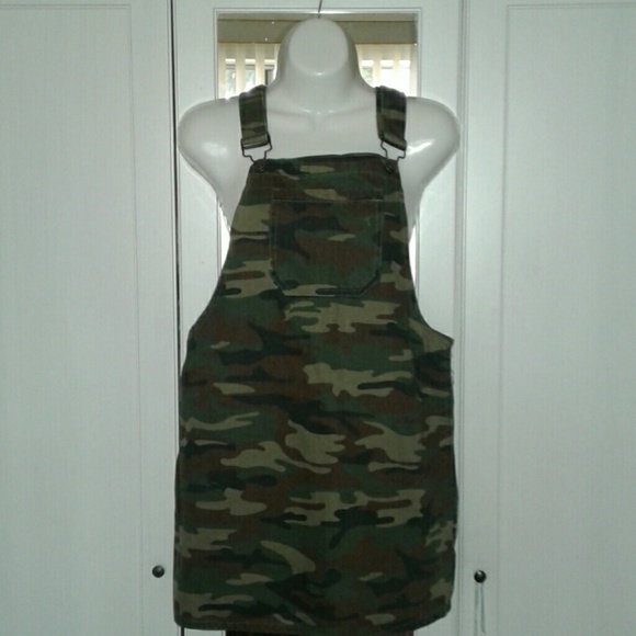 NWT Camo Denim Overall Dress - Picture 5 of 8